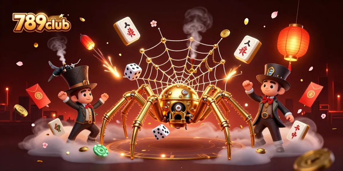 Experience the thrill of 789club with a steampunk-themed casino illustration featuring dynamic game elements.