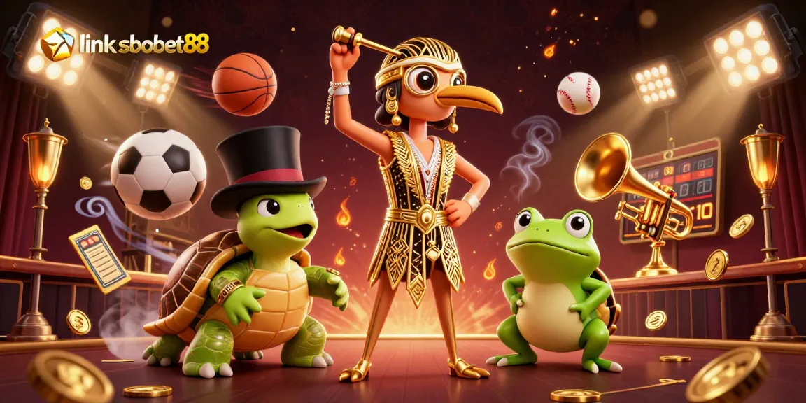 Experience thrilling bets with link sbobet88's vibrant 3D casino illustration bringing the game to life.