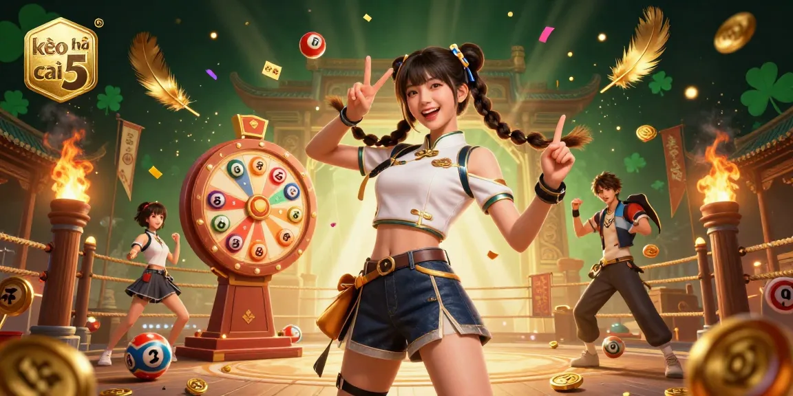 Engaging action scene showcasing kèo nhà cái 5 with vibrant lottery elements and dynamic game atmosphere.