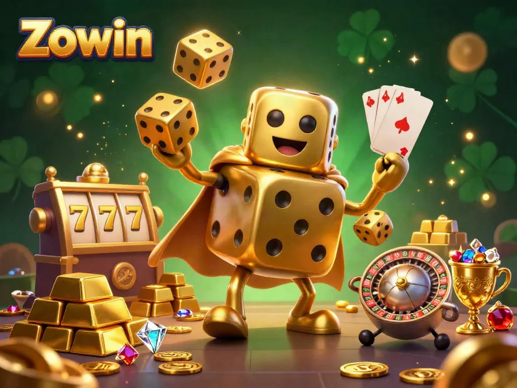 Experience thrilling games with Zowin's engaging slots and jackpot visuals.